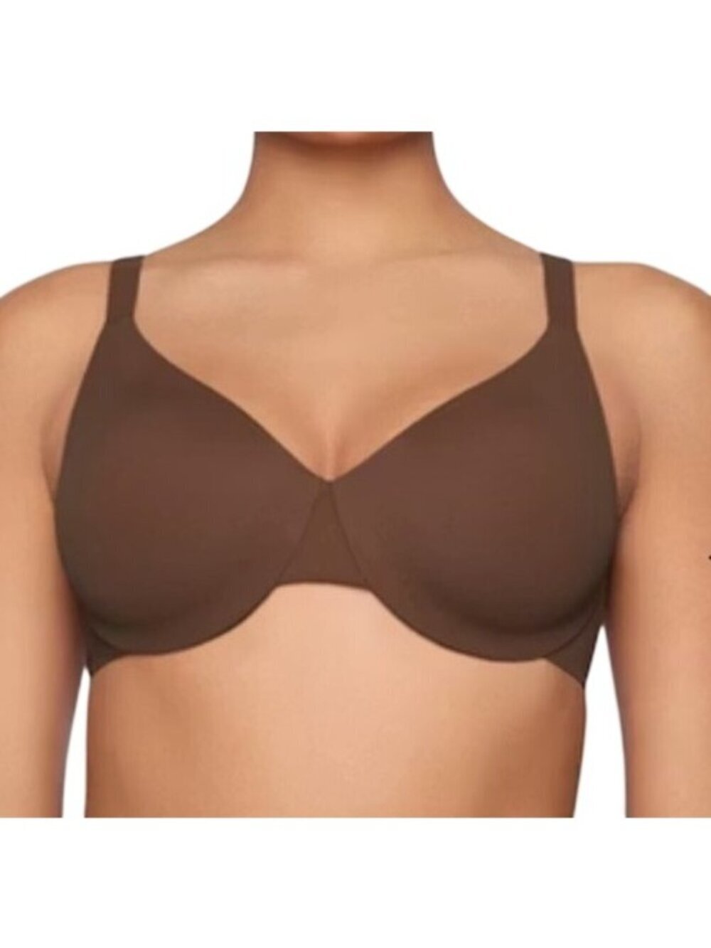 SKIMS Smoothing Intimates Unlined Full Coverage Bra Cocoa brown 38DDD